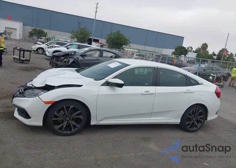 2020 Honda Civic Sport из США, поврежденный, VIN 2HGFC2F89LH534609